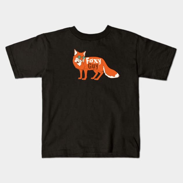 Foxy guy Kids T-Shirt by shippingdragons